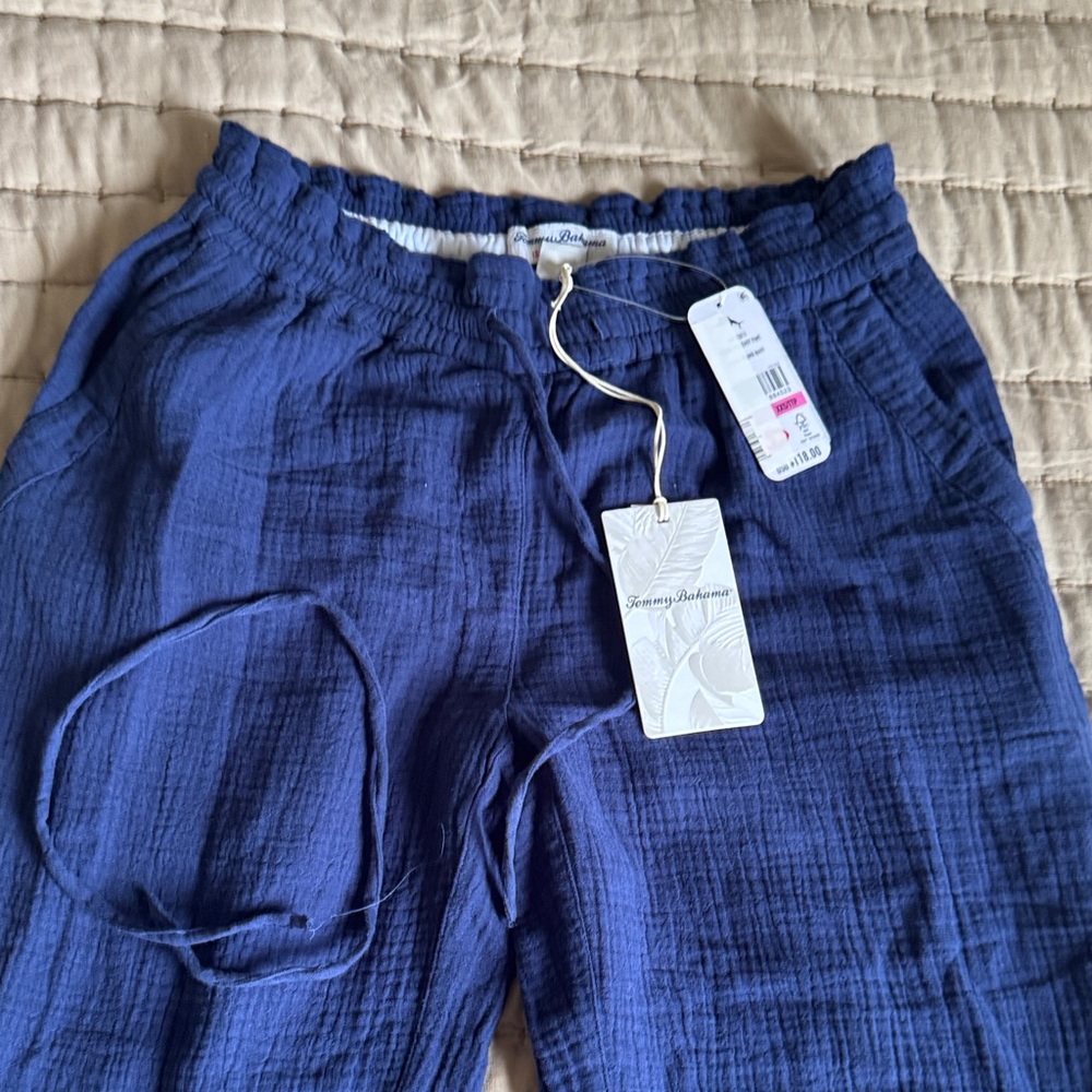Tommy Bahama Navy Drawstring Pants